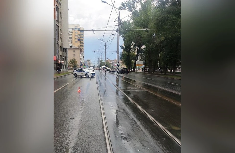 ДТП произошло на остановке по улице Полевой