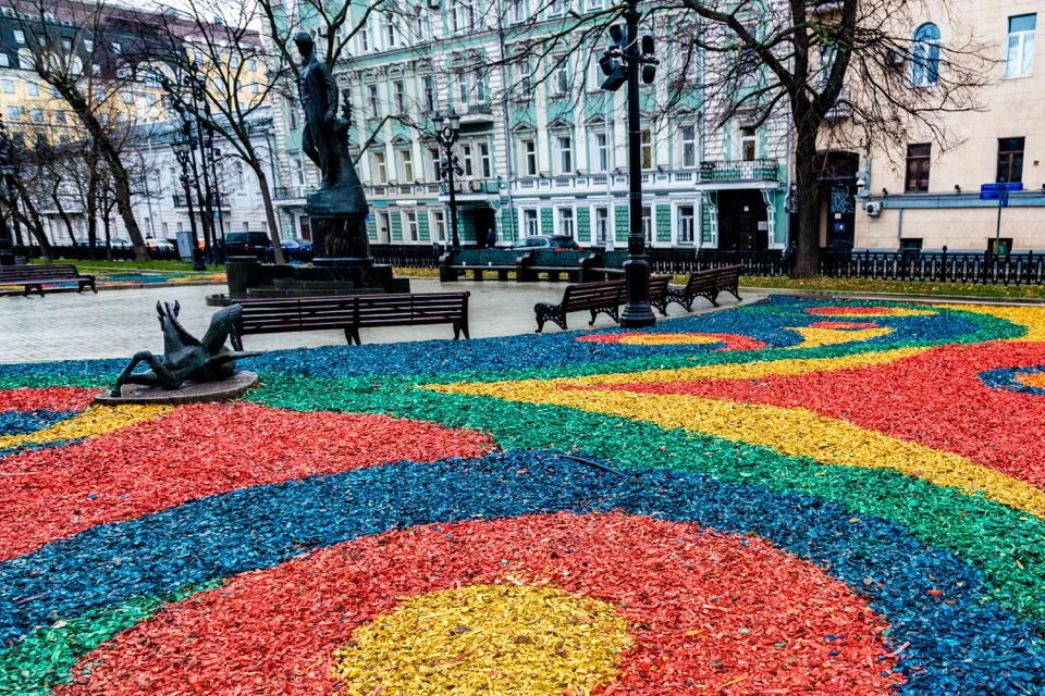 Московские цветники начали готовить к зиме. Фото: Telegram-канал Городского хозяйства Москвы