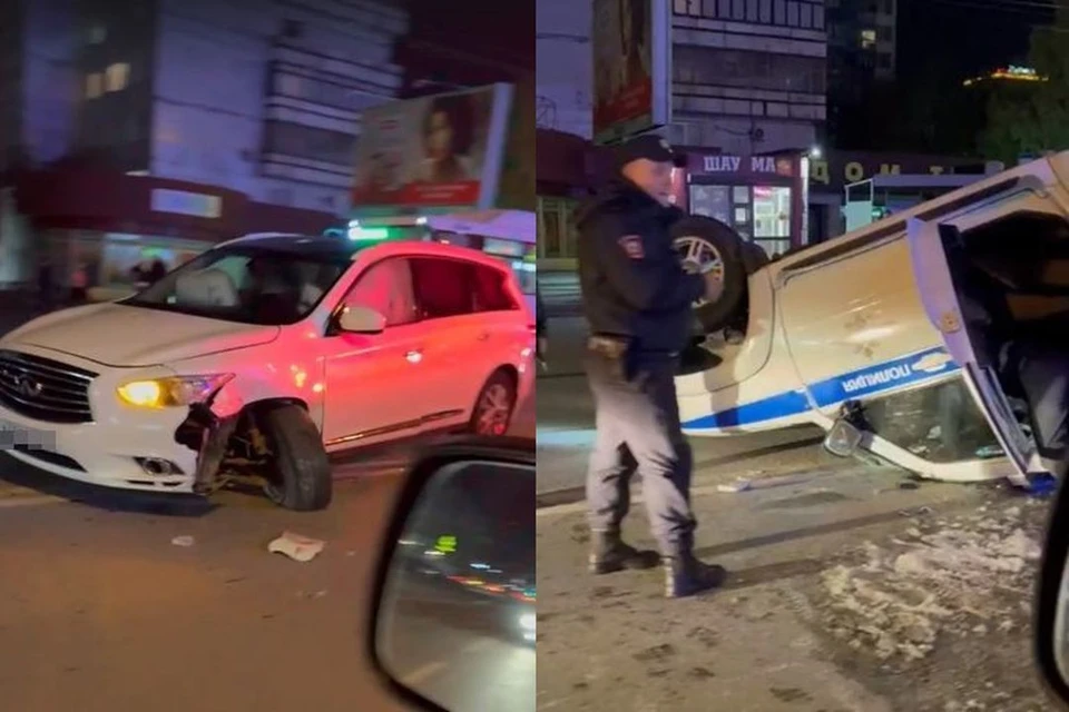 Новосибирске вечером в пятницу, 30 сентября. Фото: "Инцидент Новосибирск"
