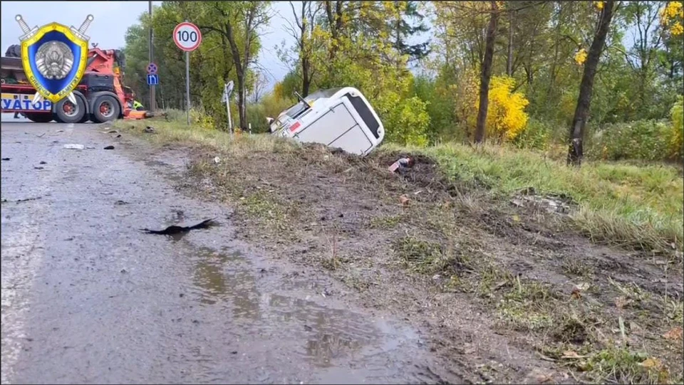 ДТП произошло утром 4 октября. Фото: скрин видео БелТА