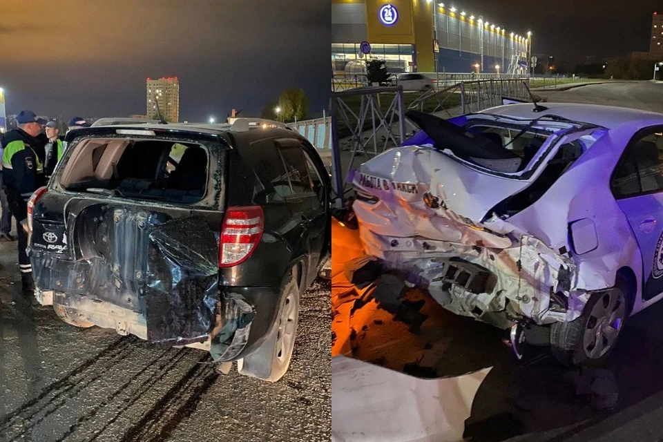 Автомобили получили серьезные повреждения. Фото: АСТ-54.