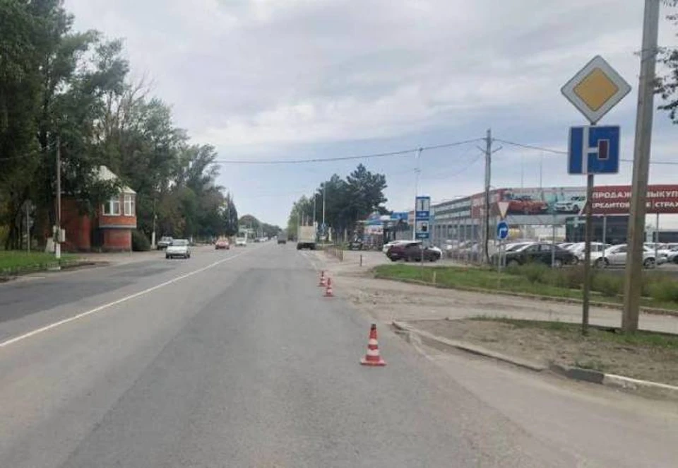 На въезде в Новочеркасск иномарка сбила пожилого мужчину. Фото: ГИБДД по РО