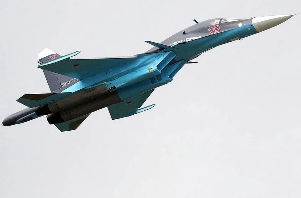 Минобороны сообщило, что самолет Су-34 потерпел крушение при выполнении тренировочного полета