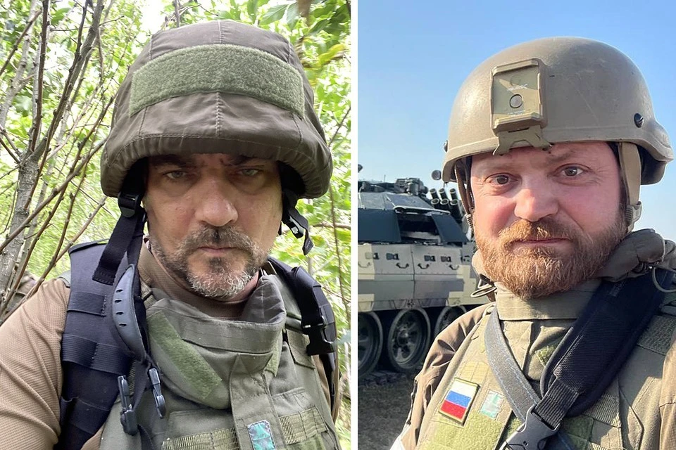 Военкоры "Комсомольской правды" Дмитрий Стешин (слева) и Александр Коц