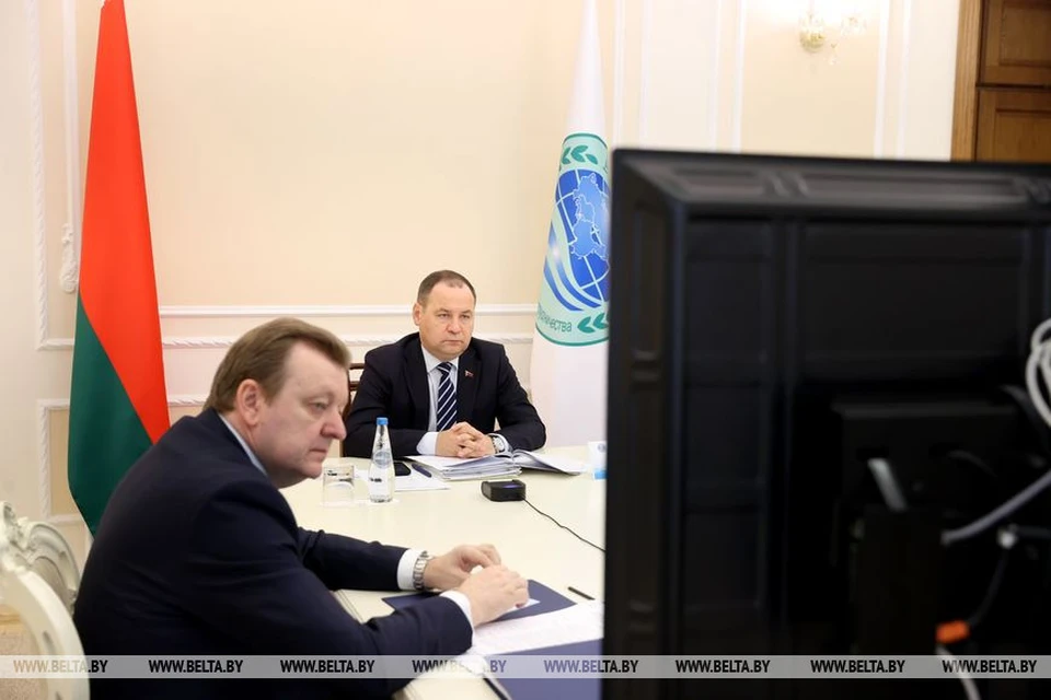 Премьер-министр Беларуси Роман Головченко выступил 1 ноября на заседании Совета глав правительств Шанхайской организации сотрудничества. Фото: БелТА
