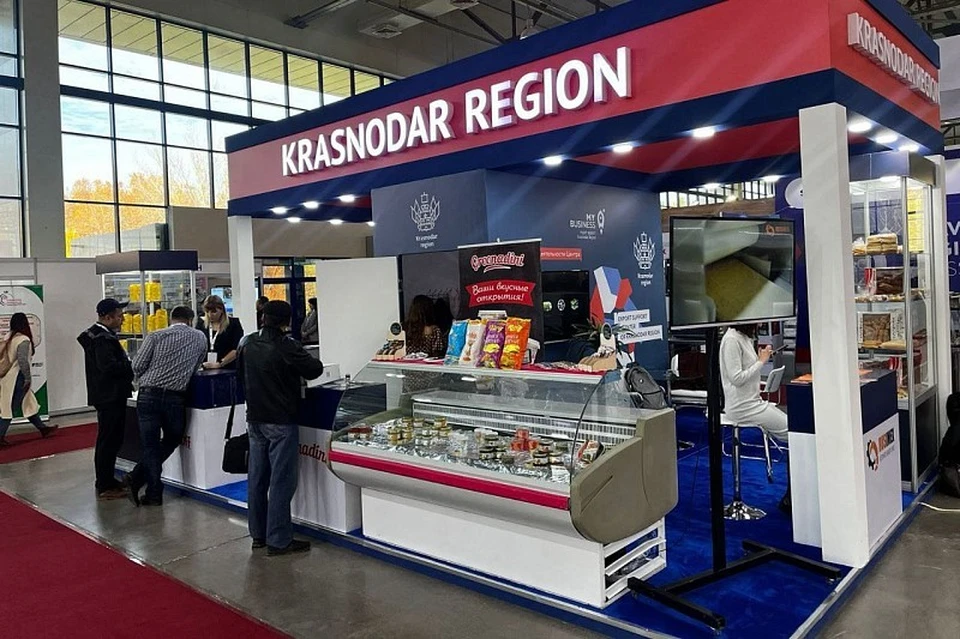 Краснодарский край представляет продукцию пяти производств Фото: пресс-служба администрации Краснодарского края