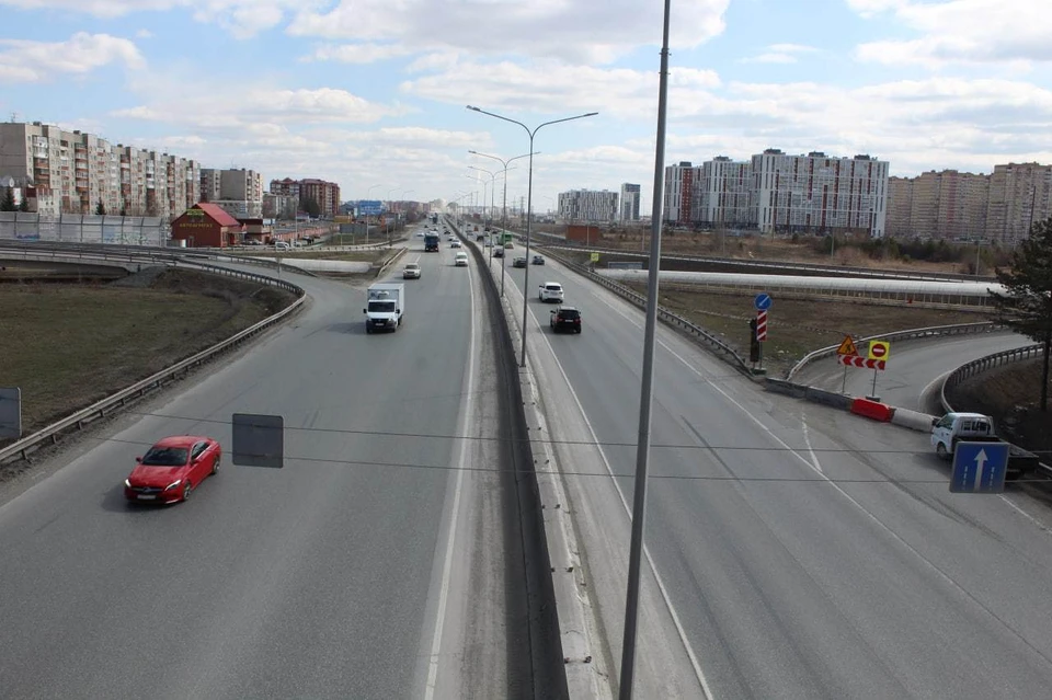 В Тюмени к концу 2024 года достроят первую трехуровневую развязку.