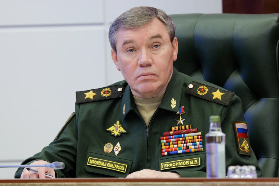 Начальник Генерального штаба Вооруженных сил РФ - первый заместитель министра обороны РФ Валерий Герасимов. Фото: Вадим Савицкий/пресс-служба Минобороны РФ/ТАСС