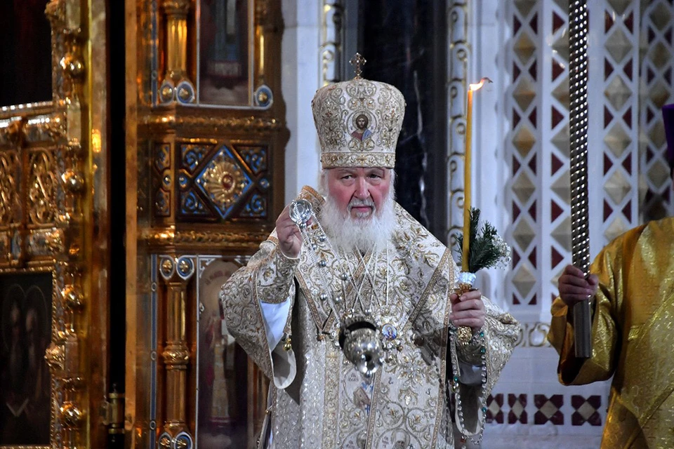 Патриарх Кирилл провел рождественское богослужение в Храме Христа Спасителя.