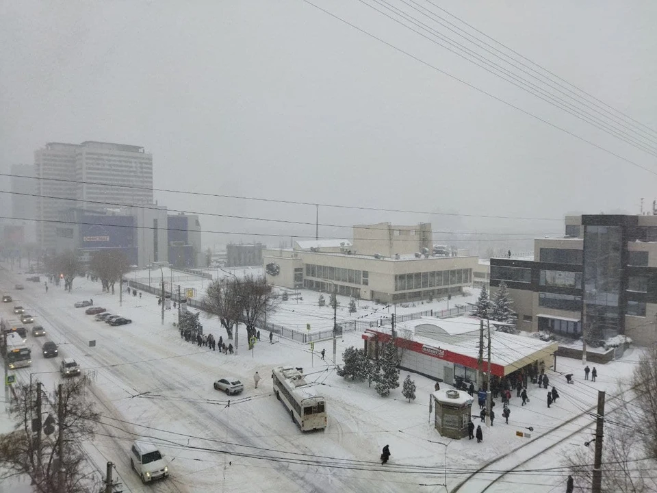 Во вторник в Волгограде будет снег.