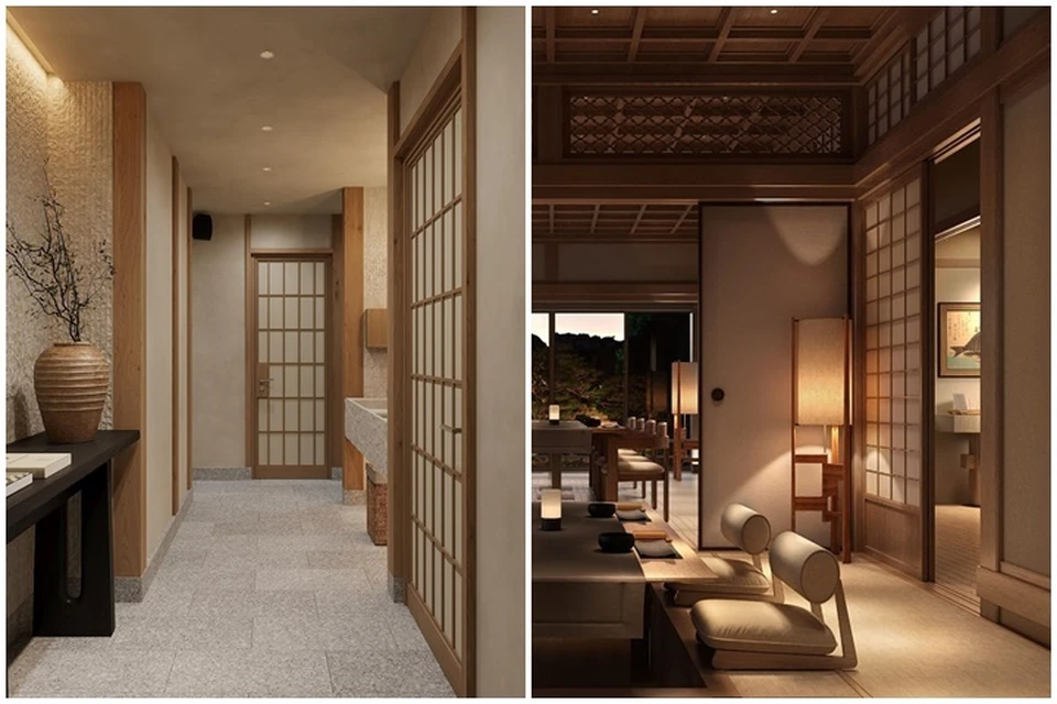 Дизайн интерьеров кофейни и ресторана Японского сада. Фото: rymar.studio