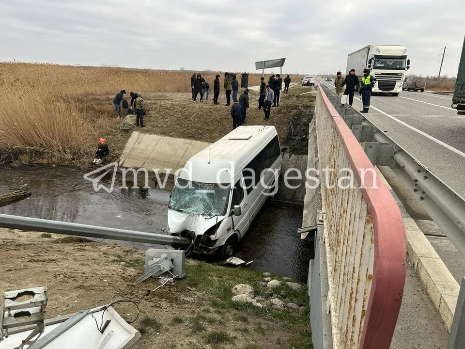 Пострадавшие были доставлены в больницу. Фото: МВД Дагестан.