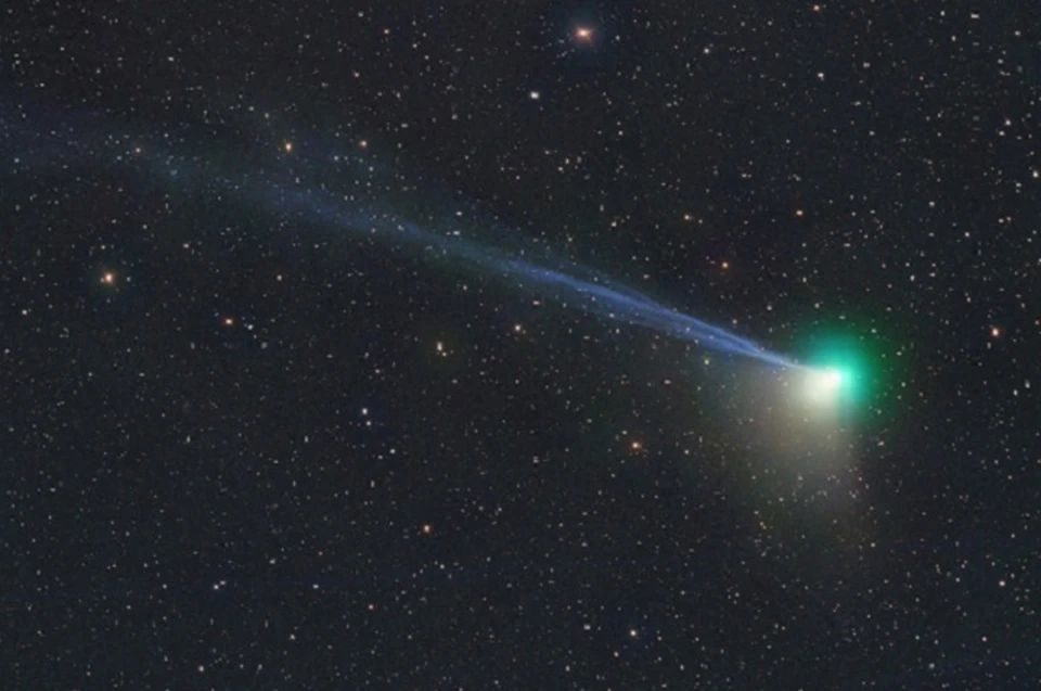 Комета C/2022 EЗ (ZTF) на снимке 2 января Фото: Михаэль Ягер/AstroAlert | Наблюдательная астрономия во "Вконтакте"