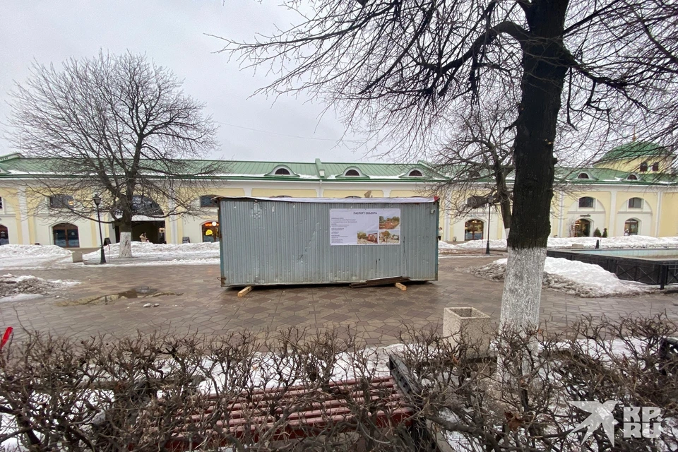Началось благоустройство сквера Торговых рядов на Краснорядской в Рязани.