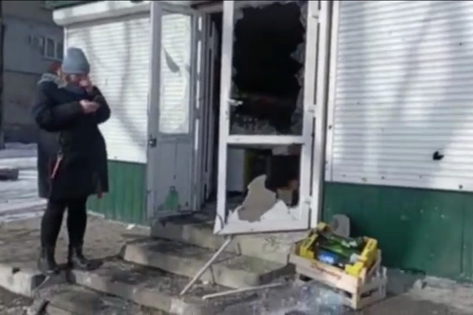 Последствия обстрела на Семашко. Фото: Скриншот видео ТГ/АГС Сводка