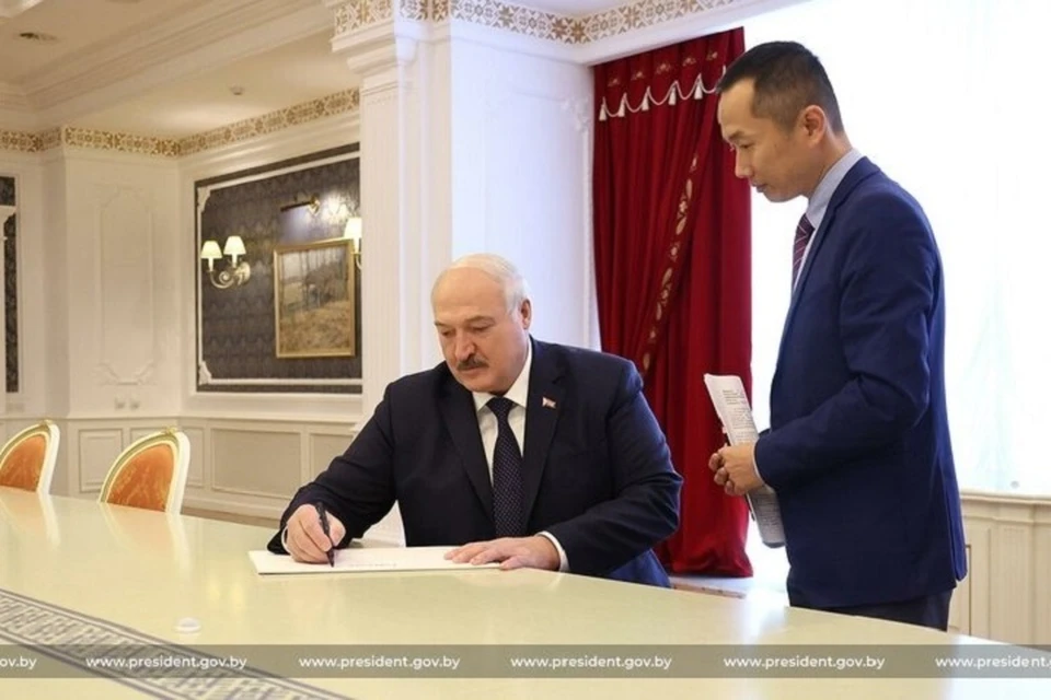 Александр Лукашенко дал интервью китайским медиа. Фото: president.gov.by
