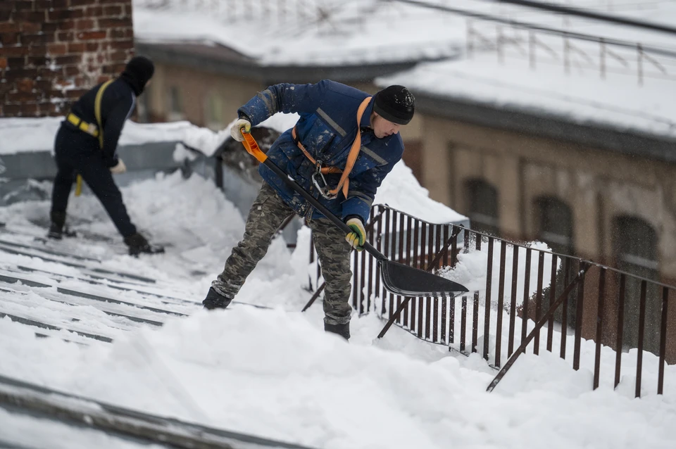 10 сантиметров снега выпало в Петербурге за сутки