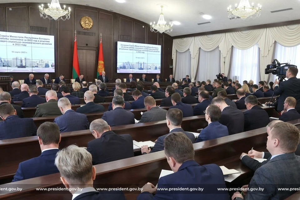 Лукашенко сказал, что цель санкций - вызвать социальный взрыв в Беларуси. Фото: president.gov.by