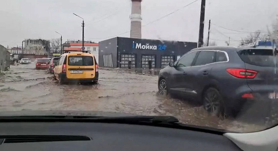 В Туле из-за непогоды затопило сразу несколько улиц