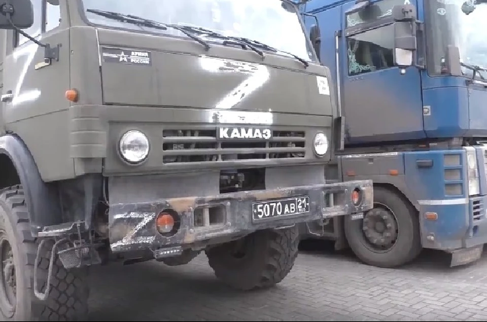 Гуманитарный груз передадут бойцам и гражданскому населению. Фото: кадр из видео НМ ДНР