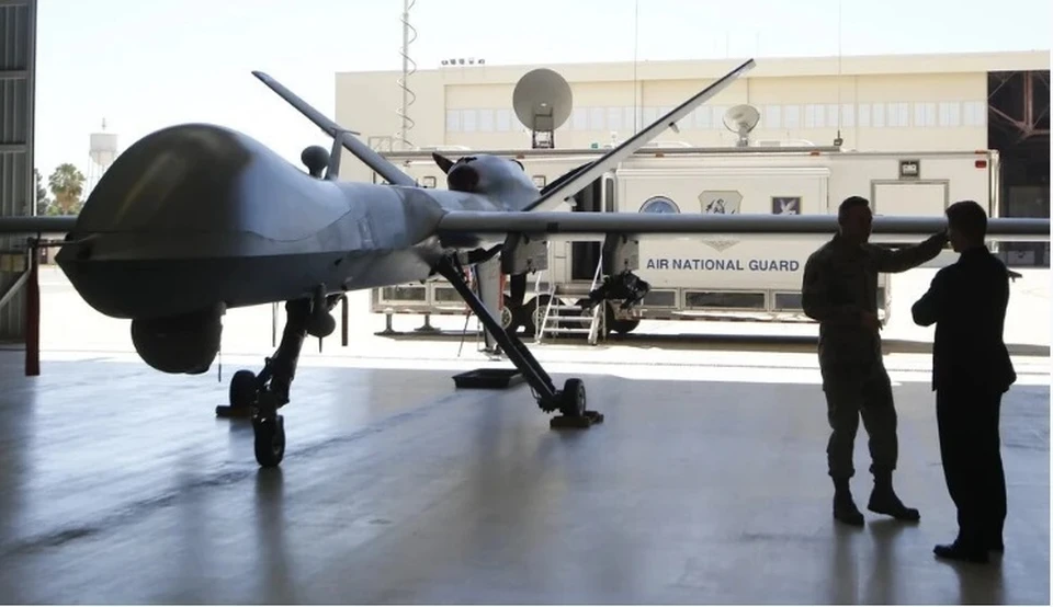 Беспилотник MQ-9 Reaper упал в Черное море 14 марта 2023 года
