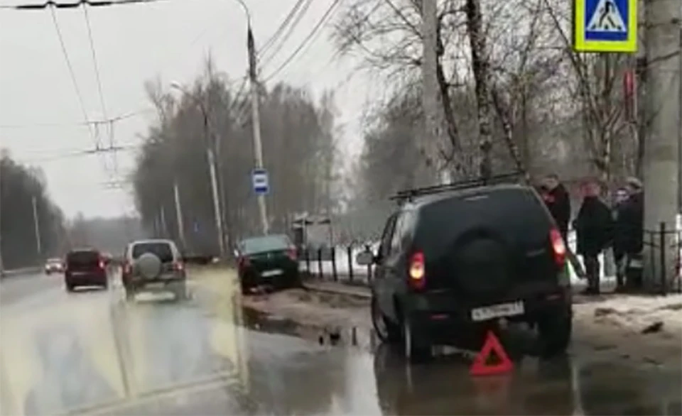 ДТП произошло на улице Московской. (Фото: «Калуга ДТП»)