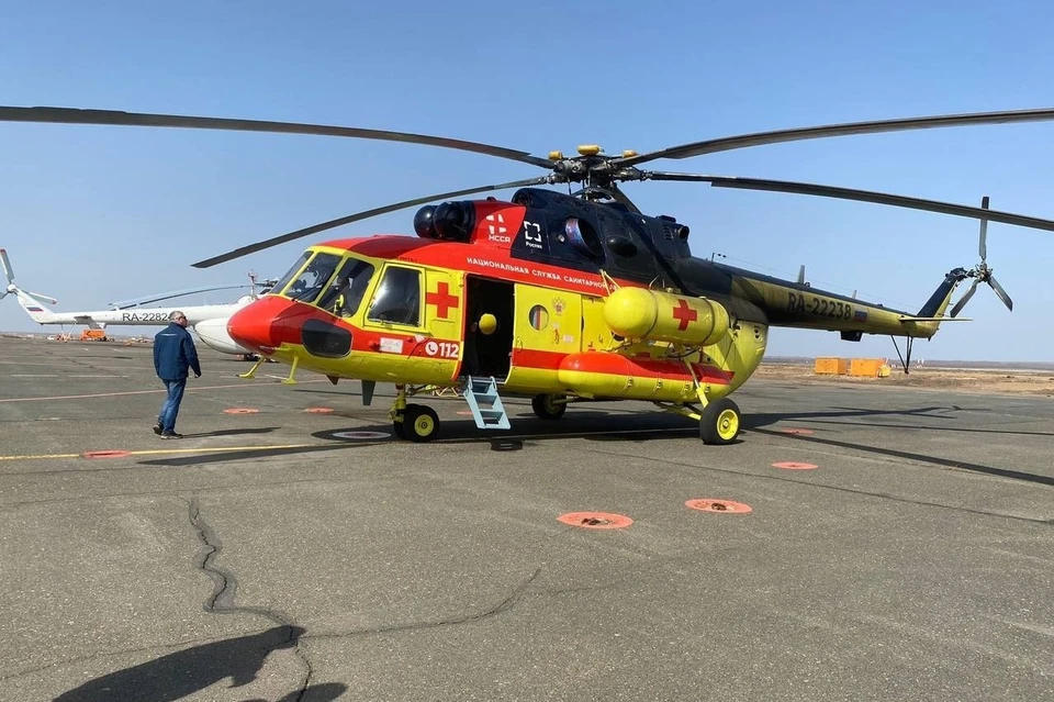 40-летнего выжившего пришлось экстренно доставлять на вертолете в областной центр травматологии. Фото: минздрав Оренбургской области