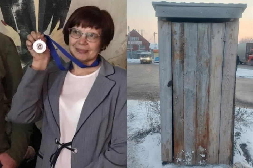 Депутат новосибирского горсовета Светлана Каверзина получила медаль за ремонт туалета для водителей автобусов. Фото: предоставлено Светланой Каверзиной.