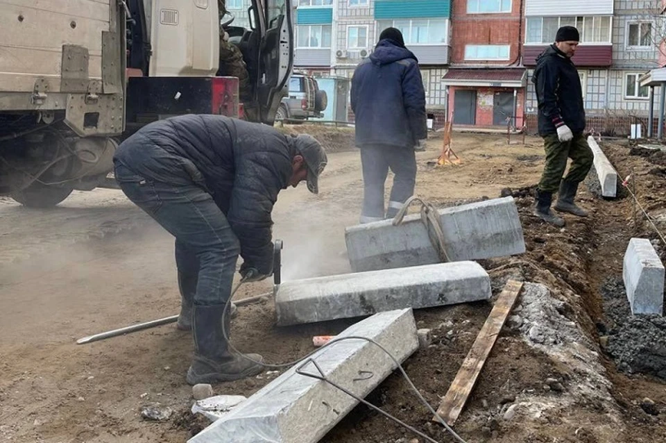 Ремонт дворов начался в Комсомольске-на-Амуре