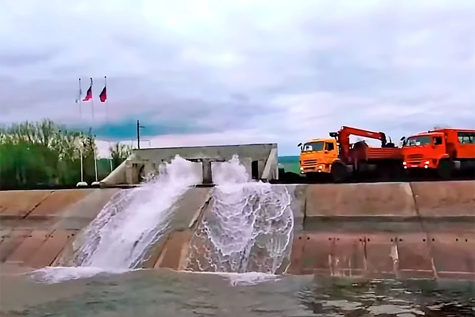 На канале Дон-Донбасс состоялся первый запуск воды