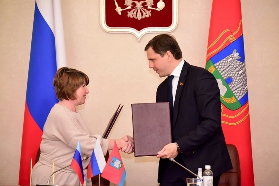 Орловская область и Троицкий район ЛНР договорились о сотрудничестве. Фото - Telegram-канал Андрея Клычкова