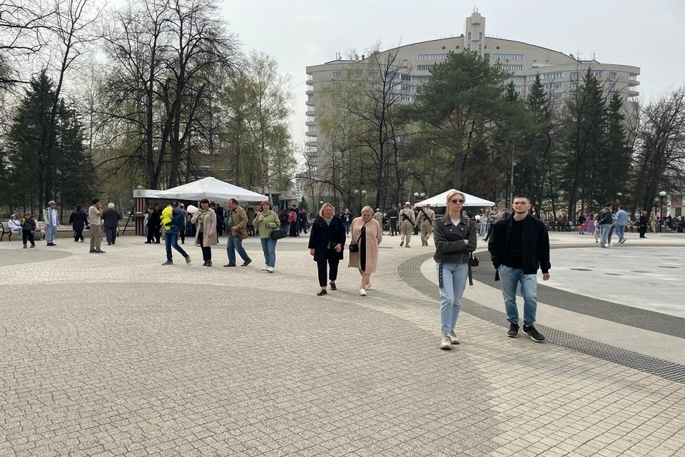 177 тысяч человек пришли на празднование Дня Победы в Новосибирске.
