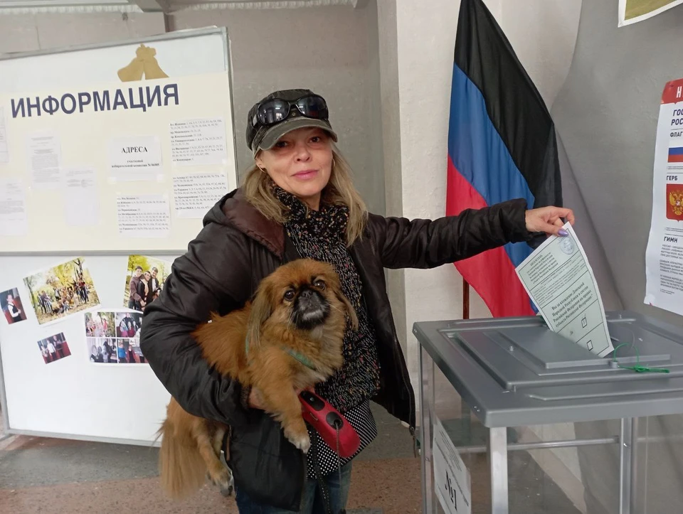 Голосование жителей Донецка