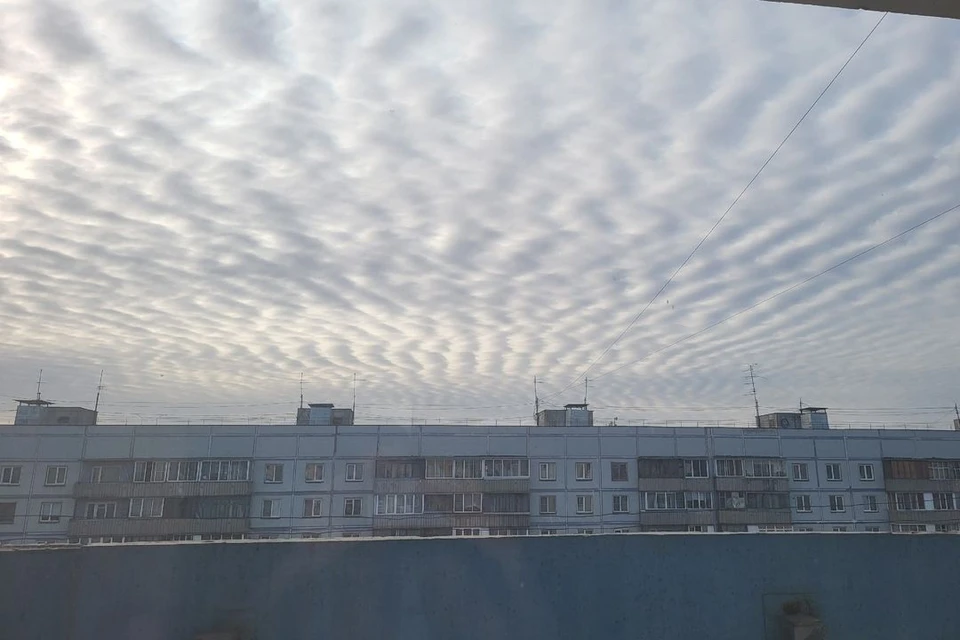 Ранним утром 16 мая над Новосибирском раскинулись необычные облака.