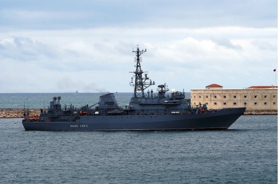 ВСУ безуспешно пытались атаковать корабль "Иван Хурс" 24 мая Фото: kchf.ru