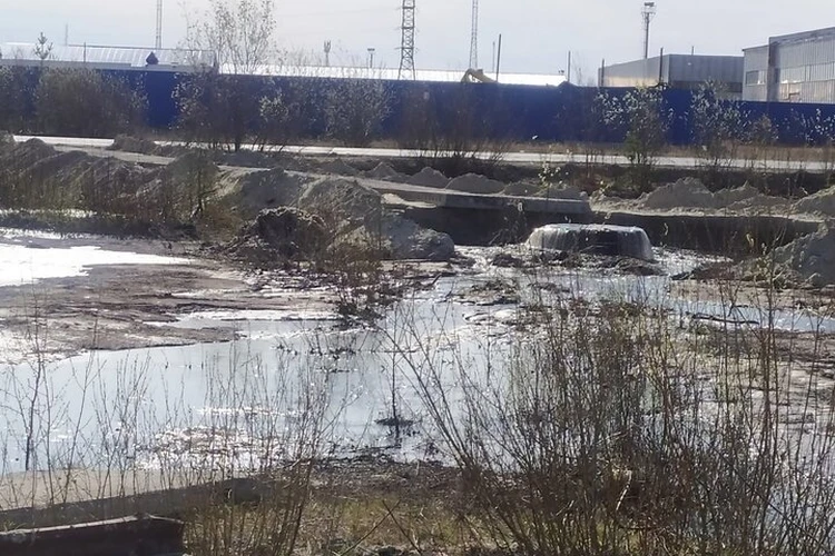 Жители Ноябрьска бьют тревогу из-за сброса канализационных отходов возле железнодорожной станции