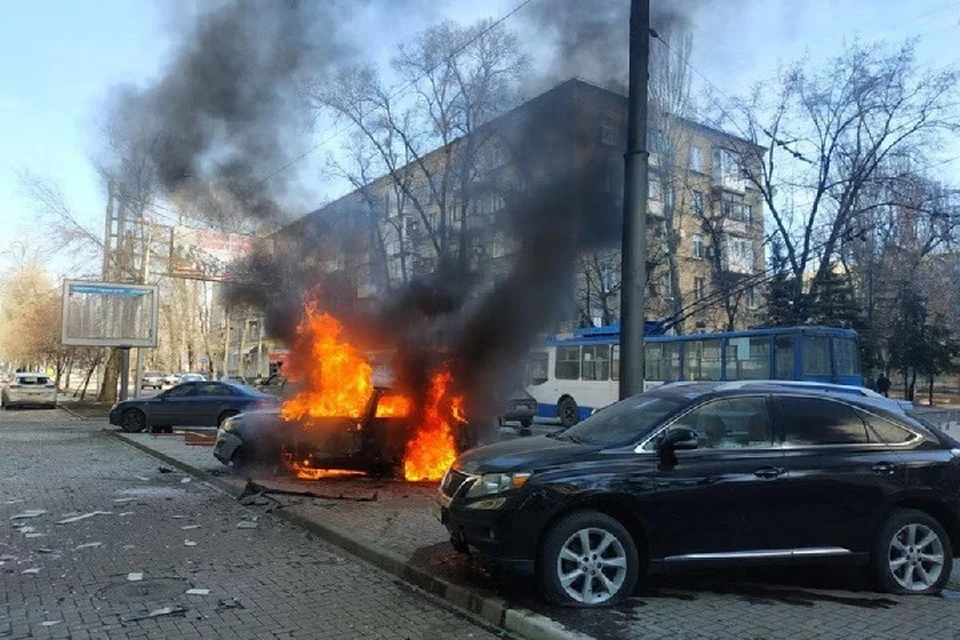 Причиной возгорания послужил один из украинских снарядов, разорвавшийся на месте обстрела. Фото (архив): ТГ/Кулемзин