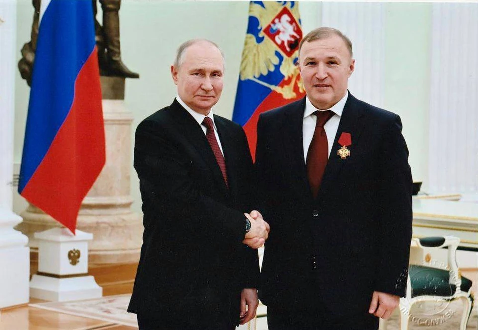 Владимир Путин и Мурат Кумпилов Фото: t.me/adygheya_gov