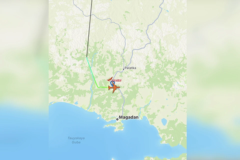 Рейс Air India совершил вынужденную посадку в Магадане Фото: flightradar.com