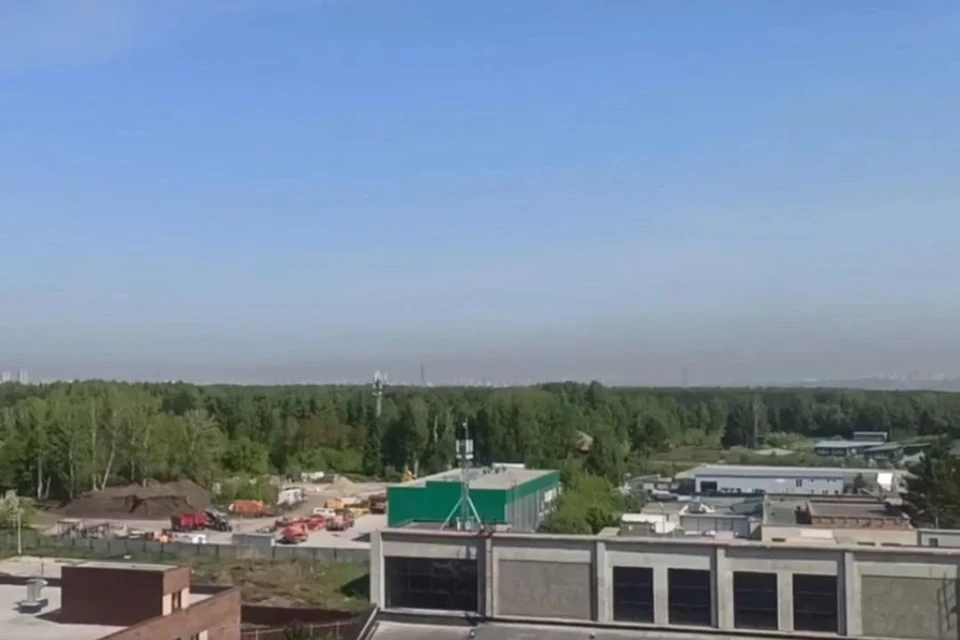 В мэрии Новосибирска объяснили появление пылевой завесы над городом. Фото: стоп-кадр из видео Артема Малыхина