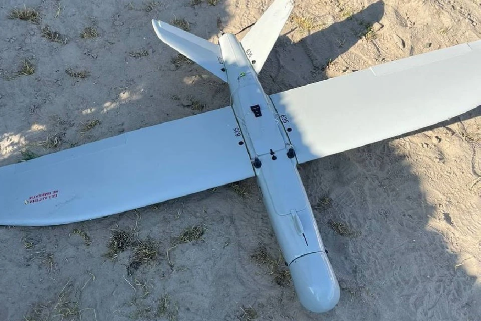 Пограничники посадили разведдрон ВСУ «Лелека-100» в Курской области, фото: телеграм-канал Романа Старовойта