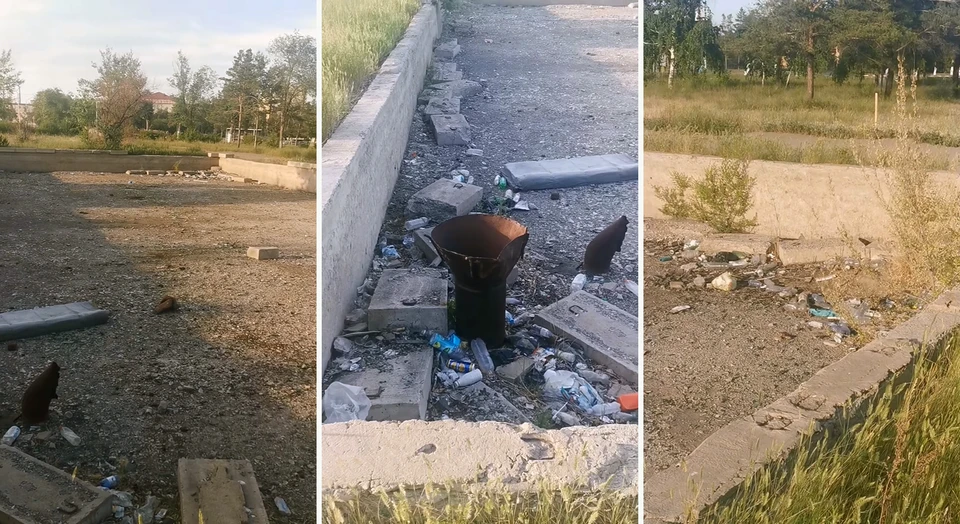 Жители Рудного возмущены состоянием фонтана и отсутствием в городе парков и мест для отдыха.
