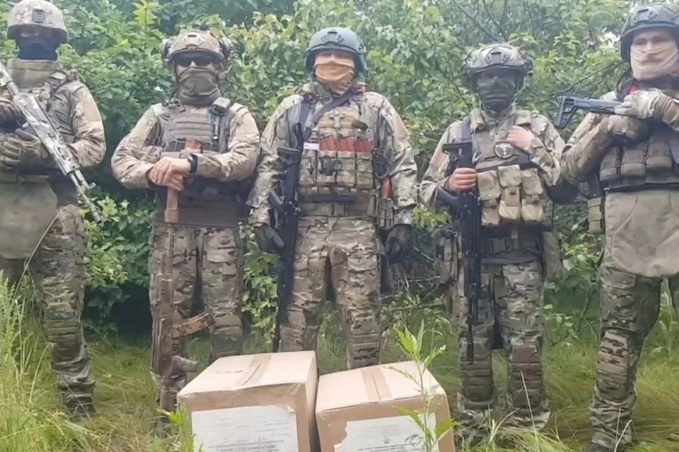Бойцы поблагодарили земляков за помощь. Фото: стоп-кадр видео https://t.me/novasiberia.