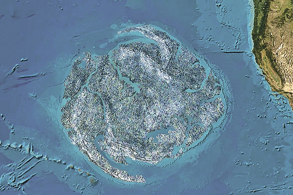 Площадь этого мусорного острова в Тихом океане вблизи Гавайев - больше миллиона квадратных километров. Впору отправлять сюда в туры тех, кто злоупотребляет одноразовыми пакетами. Так их и назовут - пакетные туры... Фото: World Council For Nature