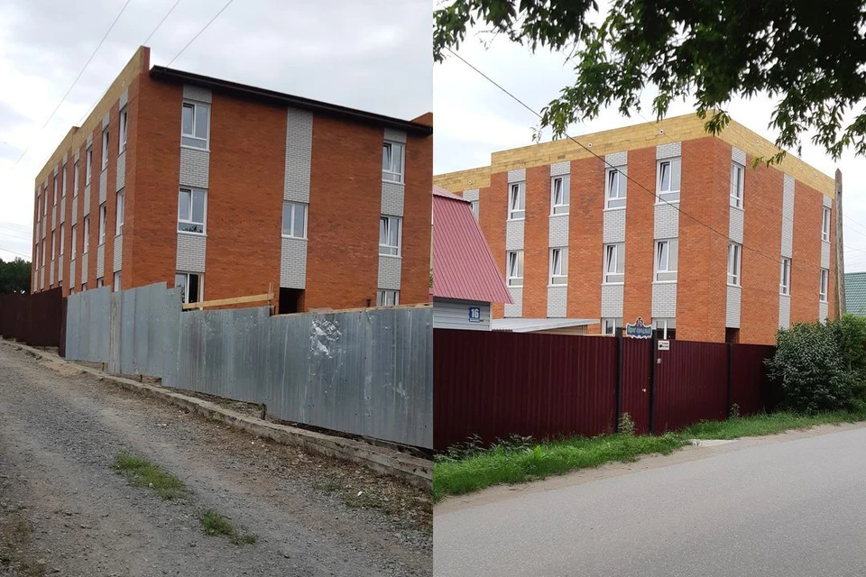 У здания на улице Пригородной уже готовы три этажа. Фото: предоставлено Ольгой