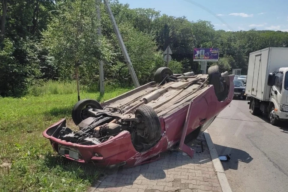 Фото с места аварии.