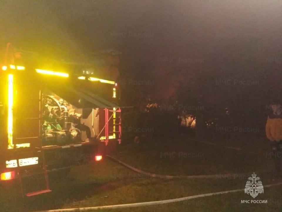 Во время пожара на даче в Веневском районе районе погибла пожилая женщина