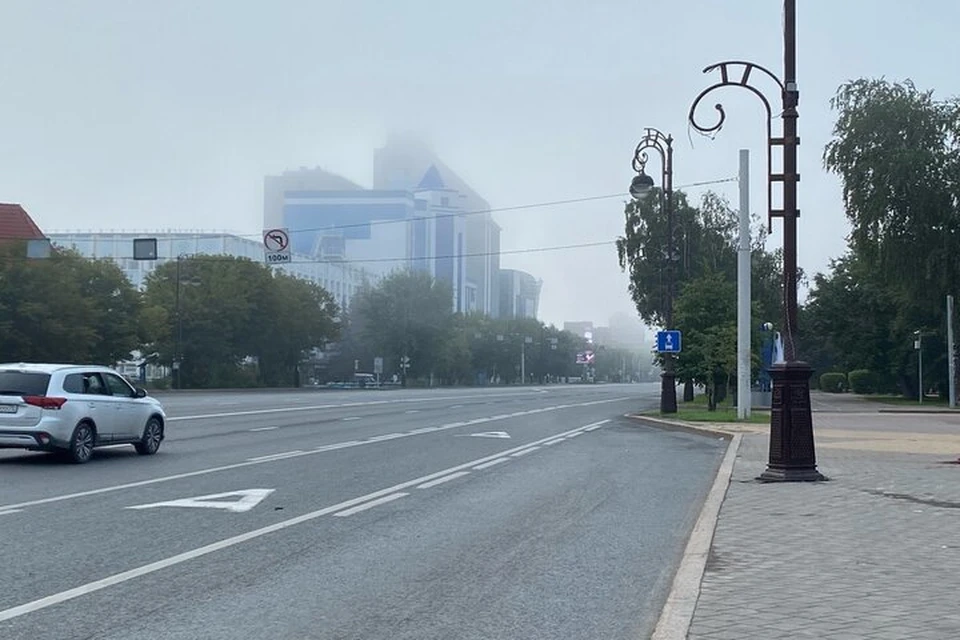 Тюмень 22 и 23 августа вновь окутал дым от пожаров.