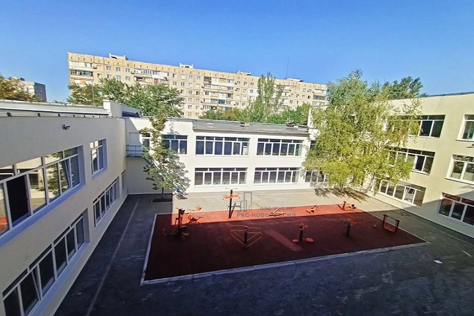 В Орджоникидзевском районе Мариуполя восстановили школу. Фото: «РКС-НР»