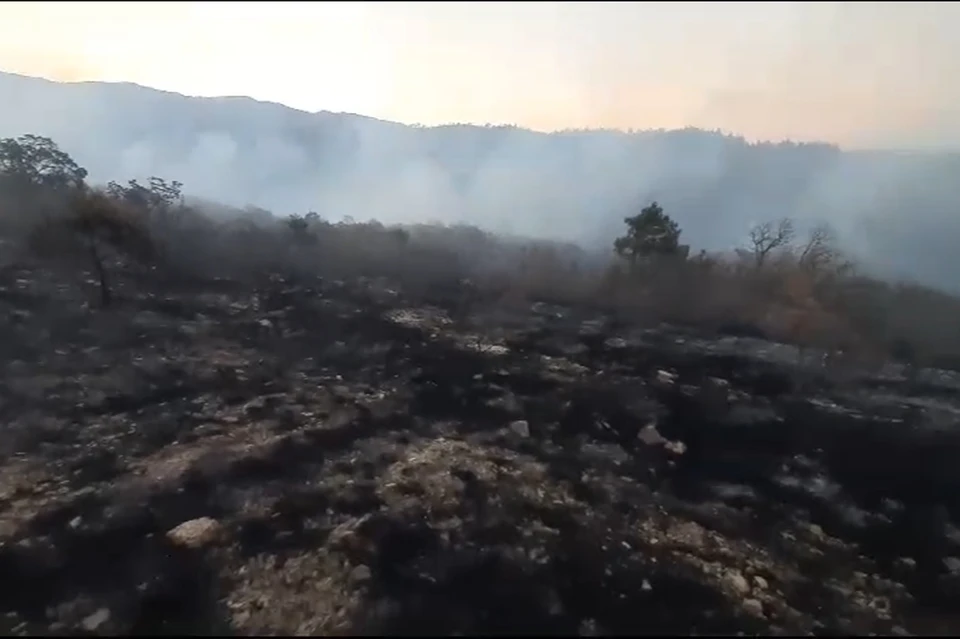 Так выглядит склоны курорта после пожара